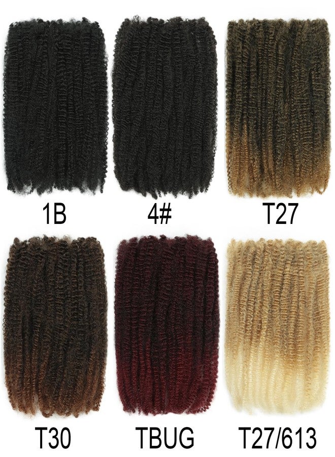goodear Afro Kinky Curly Braiding Bulk Hair For Mini Braiding Twists ，Afro Kinkys Bulk Synthetic Hair For Micro Spring Twist，Dreadlock Extensions (T27, 12inch(3pcs)) - Image 2